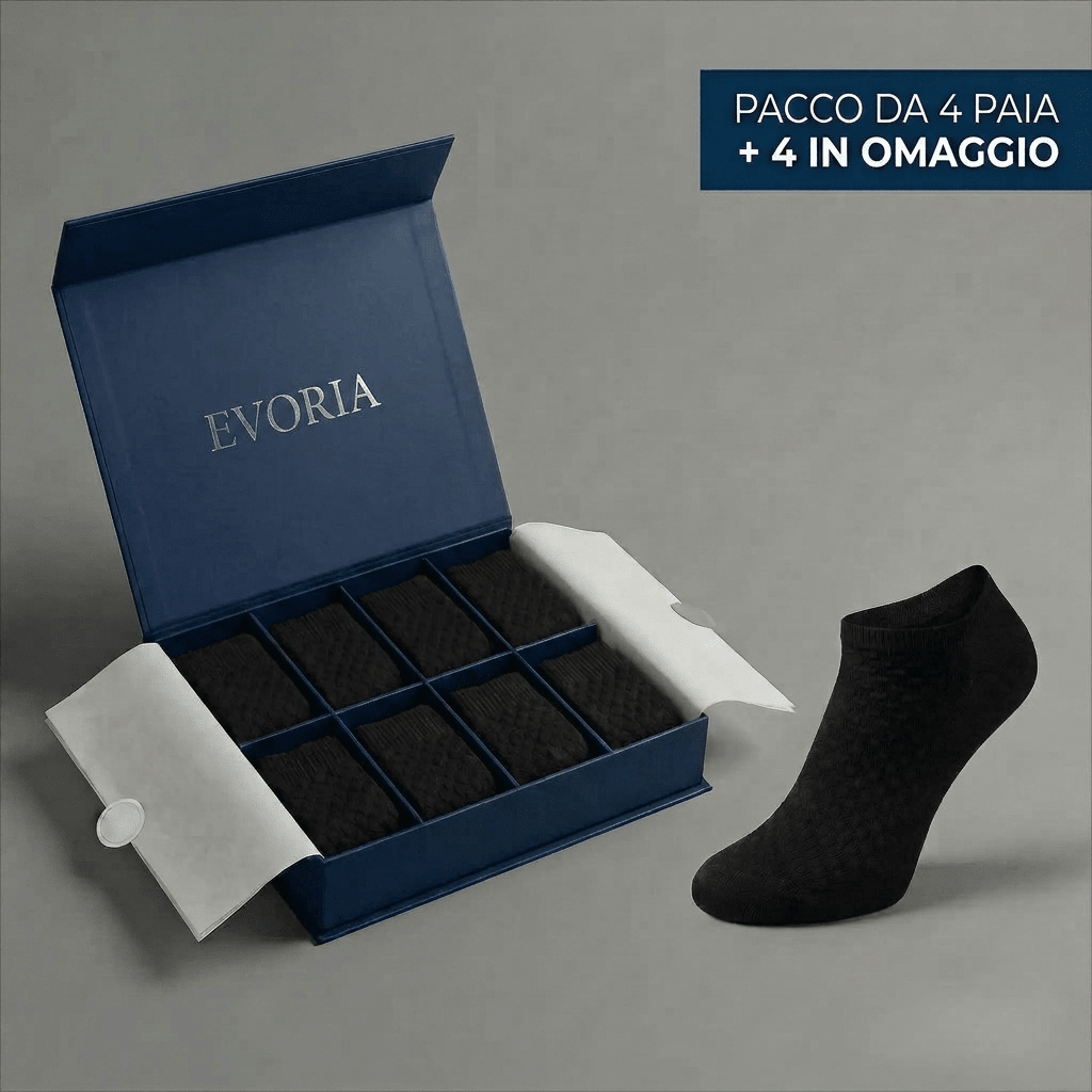 CALZINI EVORIA CORTI IN FIBRA DI BAMBÙ PREMIUM - Evoria Studio