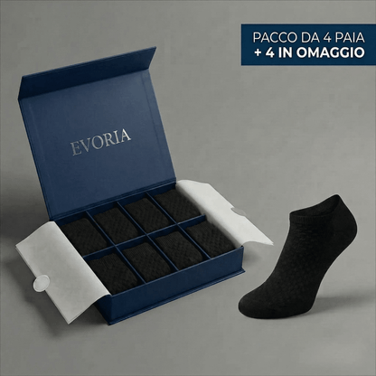 CALZINI EVORIA CORTI IN FIBRA DI BAMBÙ PREMIUM - Evoria Studio