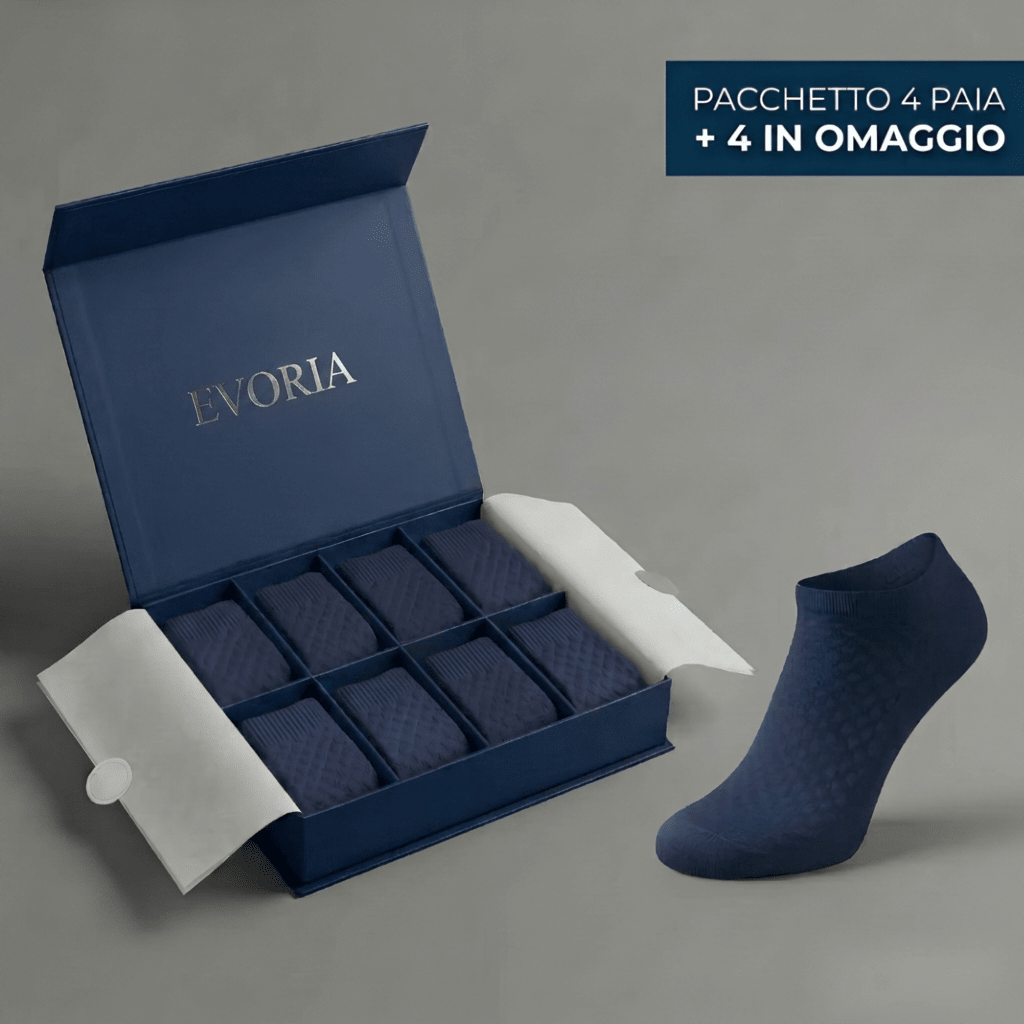 CALZINI EVORIA CORTI IN FIBRA DI BAMBÙ PREMIUM - Evoria Studio