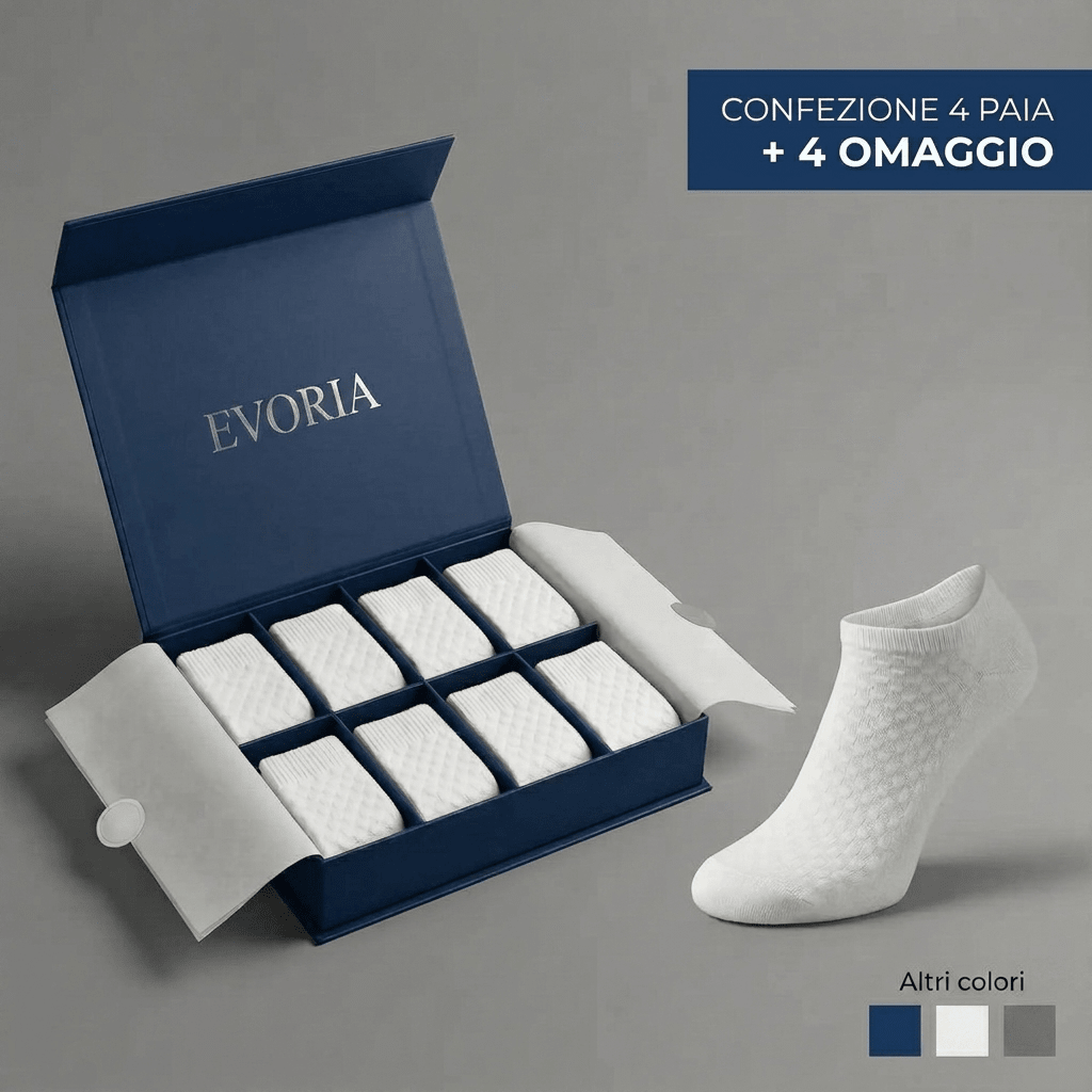 CALZINI EVORIA CORTI IN FIBRA DI BAMBÙ PREMIUM - Evoria Studio