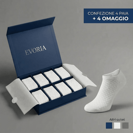 CALZINI EVORIA CORTI IN FIBRA DI BAMBÙ PREMIUM - Evoria Studio