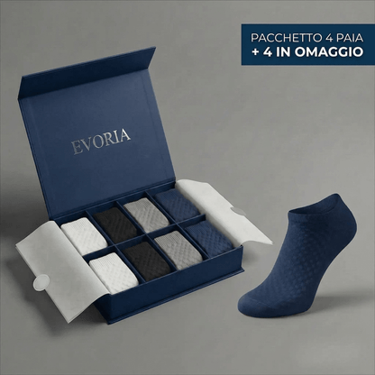 CALZINI EVORIA CORTI IN FIBRA DI BAMBÙ PREMIUM - Evoria Studio