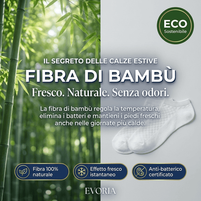 CALZINI EVORIA CORTI IN FIBRA DI BAMBÙ PREMIUM - Evoria Studio