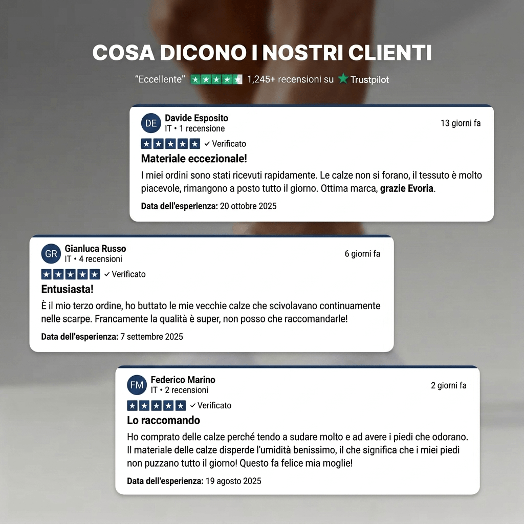 CALZINI EVORIA CORTI IN FIBRA DI BAMBÙ PREMIUM - Evoria Studio