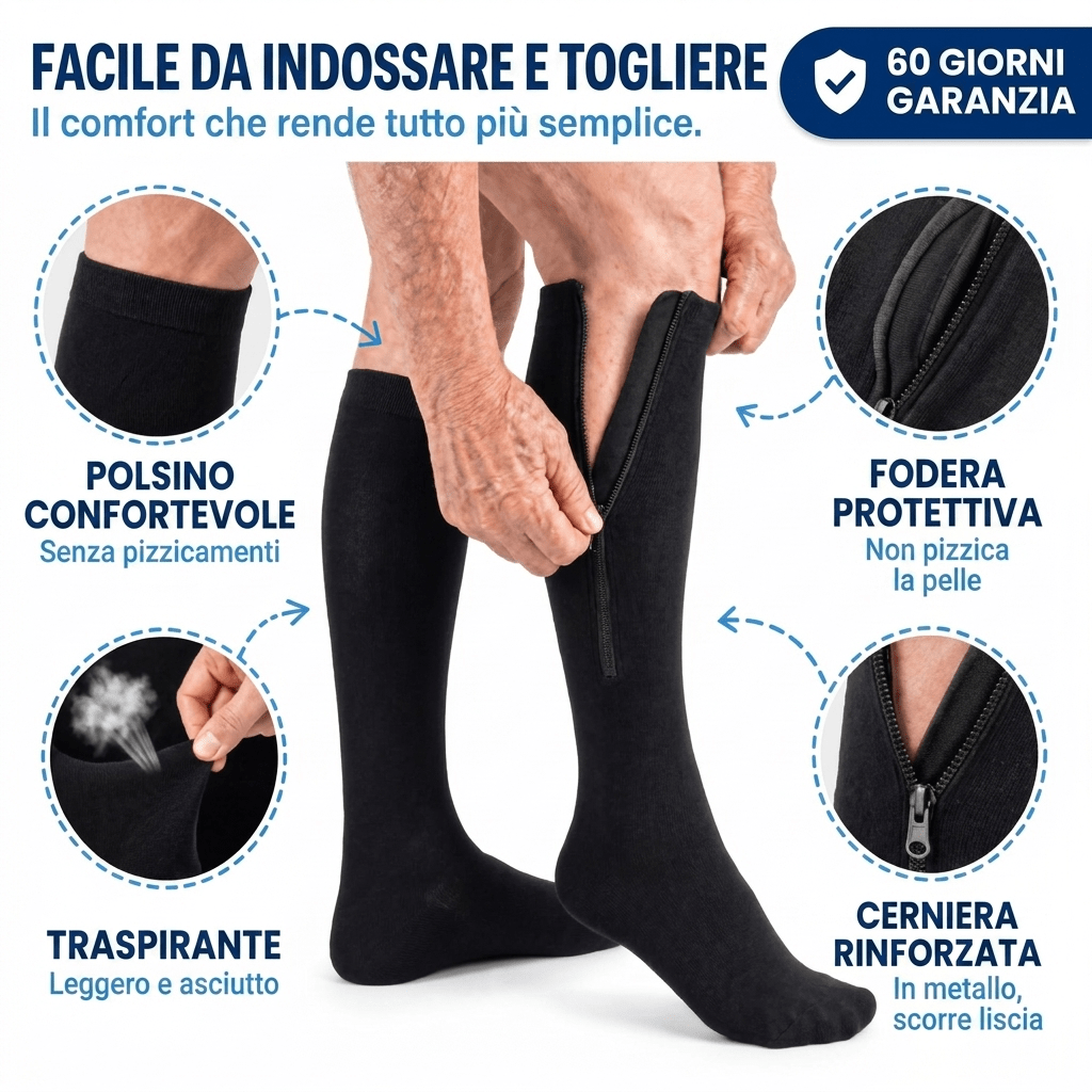 Gambaletti a Compressione con Cerniera - Evoria Studio