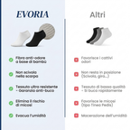 CALZINI EVORIA CORTI IN FIBRA DI BAMBÙ PREMIUM