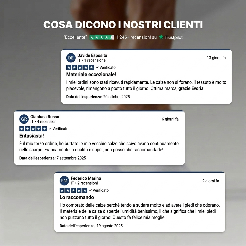 CALZINI EVORIA CORTI IN FIBRA DI BAMBÙ PREMIUM